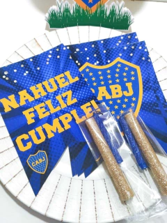 Banderin frase "Feliz Cumple" Tematico