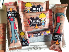 Golosinas Personalizadas Herramientas para 10 chicos