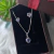 CONJUNTO CORAÇÃO ZIRCÔNIA LILÁS 6 MM - comprar online