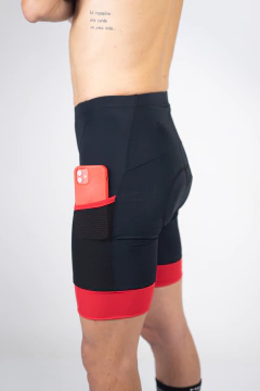 Calza Ciclismo Clasica roja hombre - comprar online