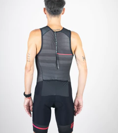 Enterito trisuit Triatlon Hombre Pink Line - Mistega