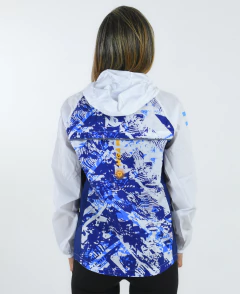 Rompeviento Running Unisex Argentina blanca - Mistega