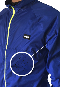 Campera Rompeviento Ciclismo Azul Unisex en internet
