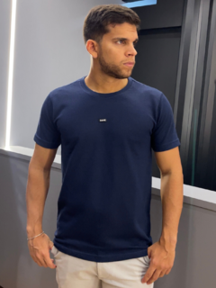 CAMISETA SAPÊ TEXTURIZADA - AZUL MARINHO - comprar online