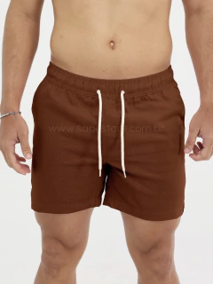 SHORT LINHO MASCULINO - MARROM - comprar online