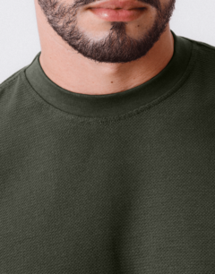 CAMISA GOLA MÉDIA - VERDE TEXTURIZADA na internet