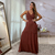 Vestido longo alcinha tecido viscolycra Cores - Anna - loja online