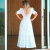 Vestido assimétrico - malha lese - Branco - comprar online