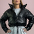 Jaqueta cropped puffer tecido nylon - Jordana - comprar online
