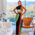 Vestido longo com fenda lateral e acabamento de fivela em madeira - Laís - comprar online