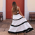 Imagem do Vestido longo em tecido viscolinho bicolor - Maiara