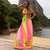 Vestido longo fenda na cintura e decote no tecido fluity - Mariana - Tenqte - Loja de Roupas Femininas Online