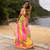 Vestido longo fenda na cintura e decote no tecido fluity - Mariana - comprar online