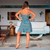 Vestido curto no tecido viscolycra com alças ajustaveis e bojo - Mini Anna Animal Print Verde na internet