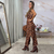 Imagem do Vestido midi justo no tricô estampado - Amanda
