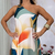 Imagem do Vestido longo um ombro só com acabamento em fivela - Ameli