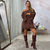 Vestido curto boho chic assimétrico no tecido duna - Emily na internet