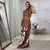 BZ_1_Vestido longo com fenda lateral e acabamento de fivela em madeira - Laís Marrom - comprar online