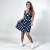 Vestido Curto Rodado em Viscolycra Estampa Poá – Confortável e Feminino - Mara - comprar online