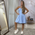 Vestido curto no viscolinho amarração no pescoço - Paola na internet
