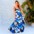 Vestido longo alcinhas tecido fluity novas estampas - Sandra - loja online