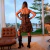 Vestido curto boho chic com babados no busto - Vick