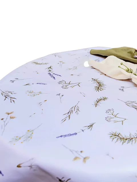 Mantel premium redondo aromaticas