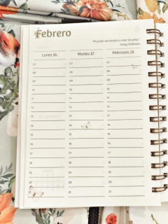 agenda semanal 2026 tamaño a5 peperina - Tienda Moskit
