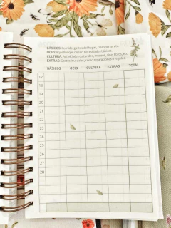 Imagen de agenda semanal 2026 tamaño a5 peperina