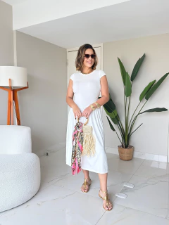 Vestido Longo Off White Mariana na internet