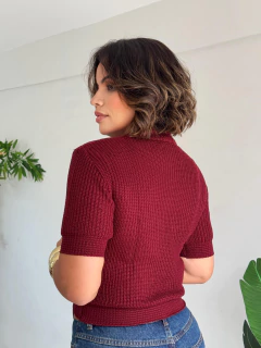 Blusa Tricô Wine Laura - Donna Fashionista - AmoDF