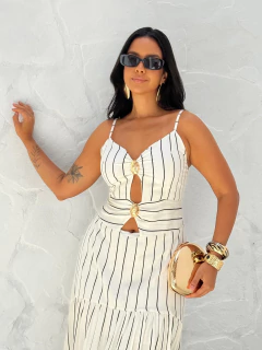 Vestido Aplicação Preto Livia - Donna Fashionista - AmoDF