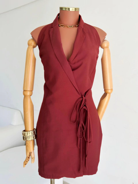 Macaquinho Amarração Wine Duda - comprar online