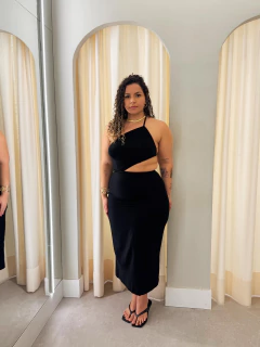 Vestido Mídi Preto Eloise - loja online