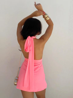 Vestido Frente Única Rosa Luma na internet