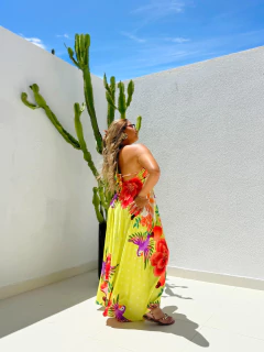 Vestido Longo Verde Tati na internet