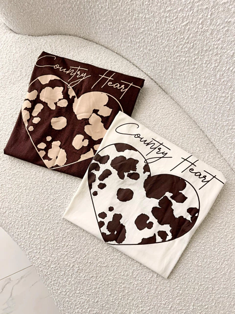 T-Shirt Country Marrom Ayla - comprar online