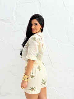 Conjunto Camisa Short Off White Malibu na internet