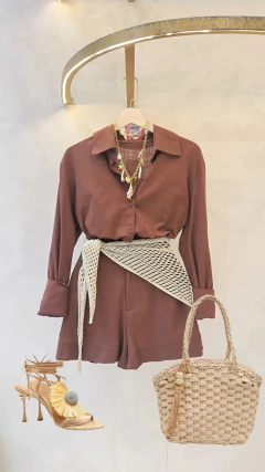 Imagem do Vestido Longo Marrom Mariana