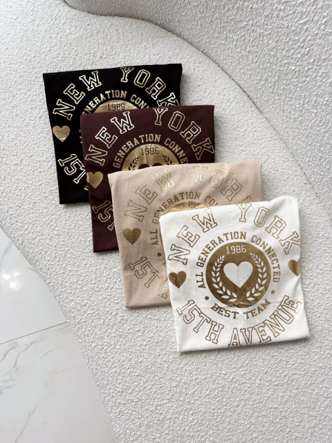 T-Shirt New York Off White Jade - comprar online