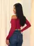 Body Assimétrico Vermelho Isis - Donna Fashionista - AmoDF