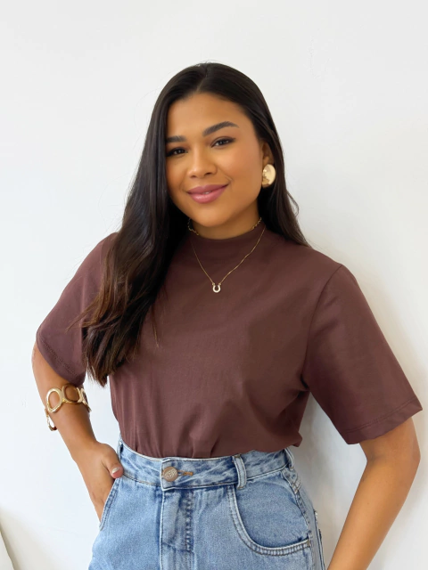 T-shirt Marrom Ester