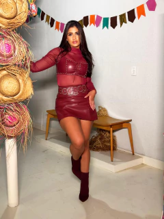 Cropped Wine Ayla - Donna Fashionista - AmoDF