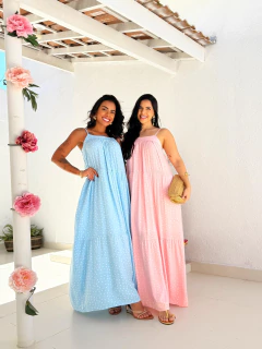 Vestido Poá Rosa Alice na internet