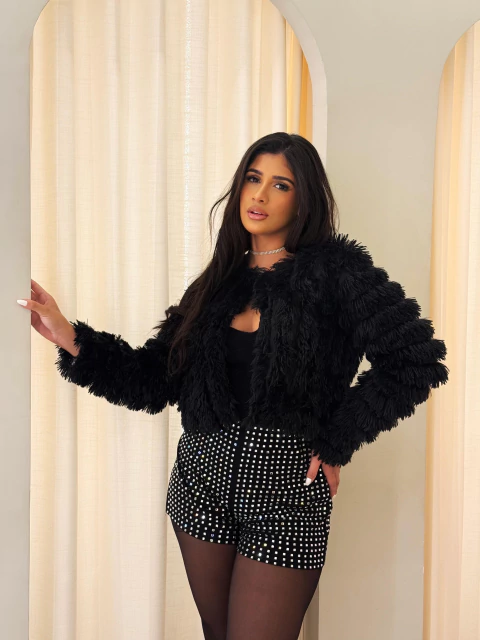 Short Aplicações Prata Rai - comprar online