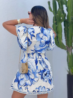 Vestido Curto Chita Porcelana Farm na internet