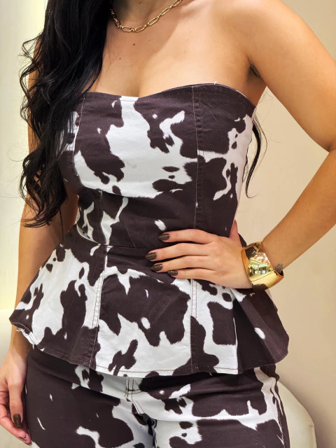 Blusa Cow Print Geisa - comprar online