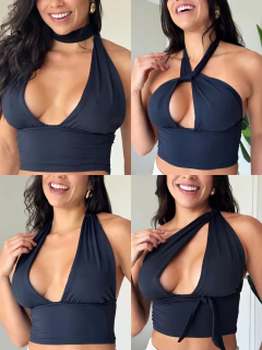 Cropped Preto Melissa - loja online