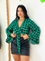 Cropped Xadrez Verde Gisele
