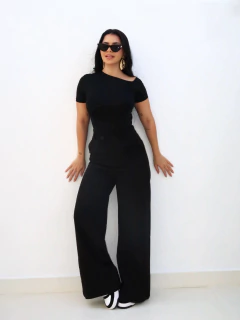 Body Assimétrico Preto Camila - loja online